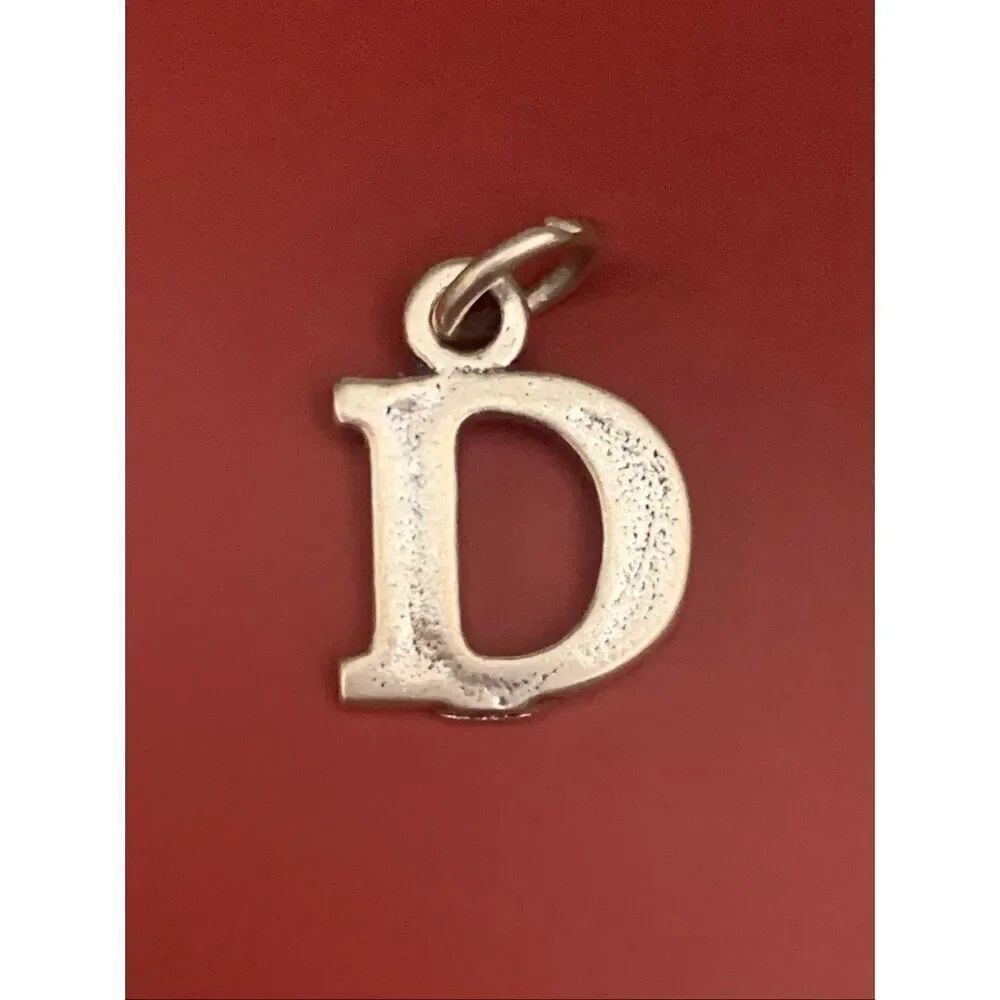 .925 Letter D Sterling Silver Jewelry Charm #alphabet #teacher #letter
